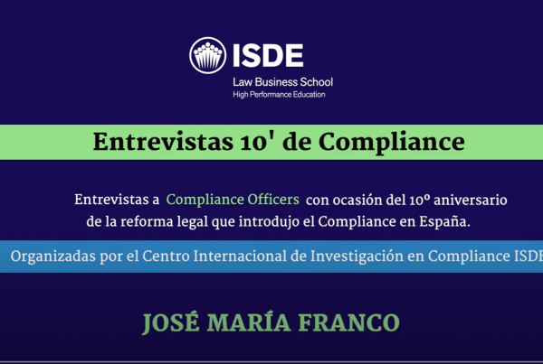 EntrevistaaJoséMaríaFrancoSubdirectordeCumplimientoenelCanaldeI